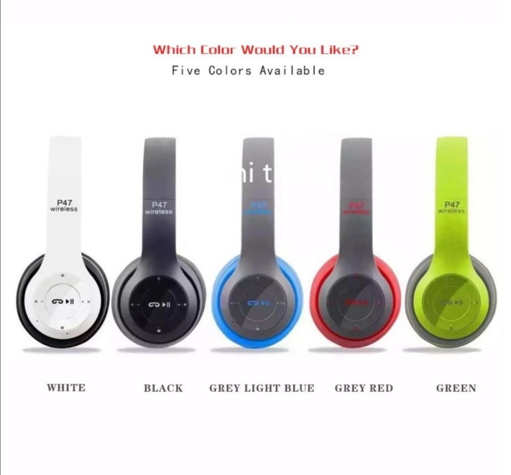 Wireless Bluetooth Headphones P47 Multi Color